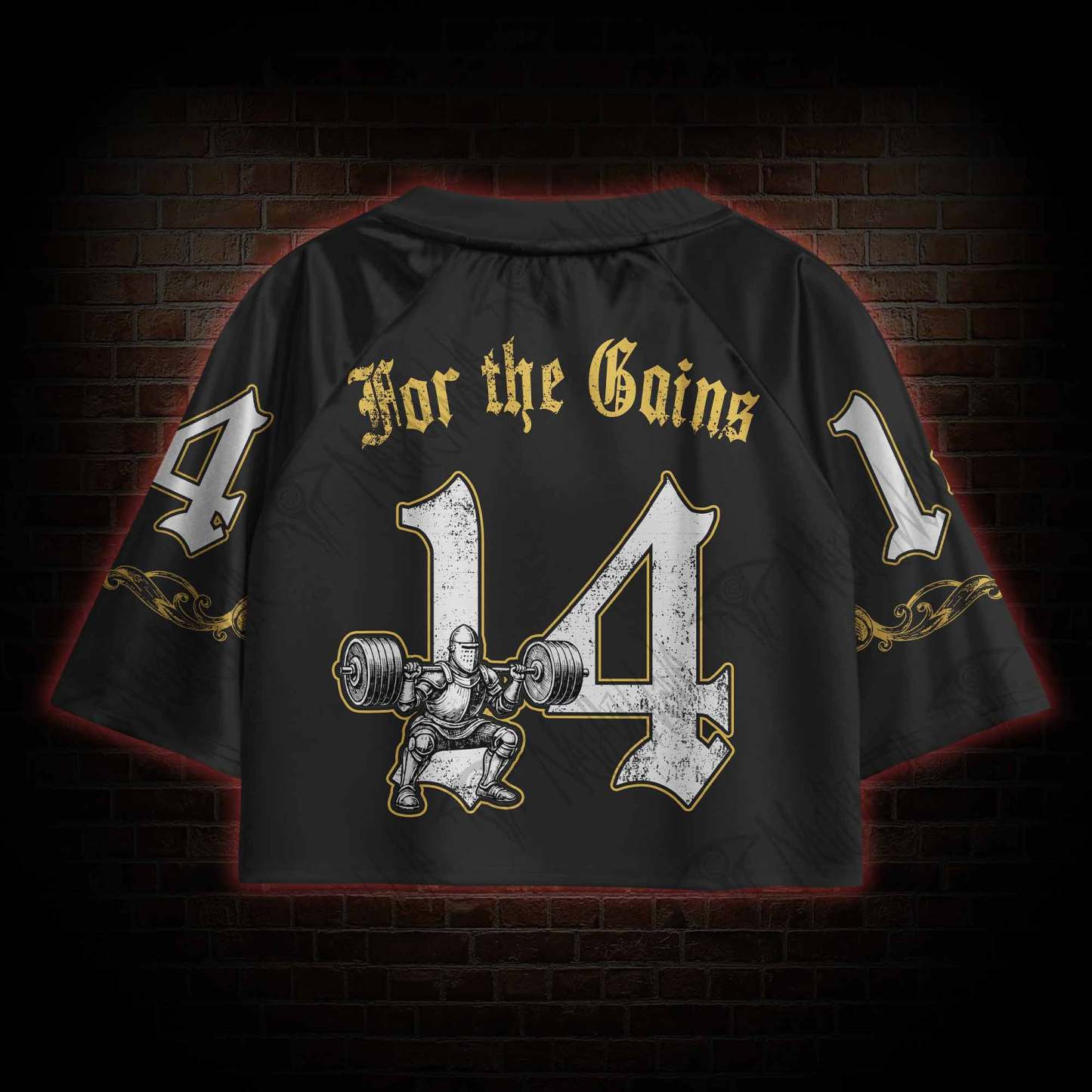 For the Gains Sports Crop Jersey