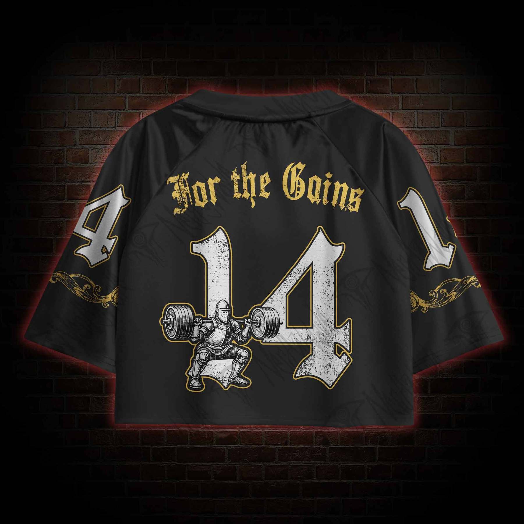 For the Gains Sports Crop Jersey