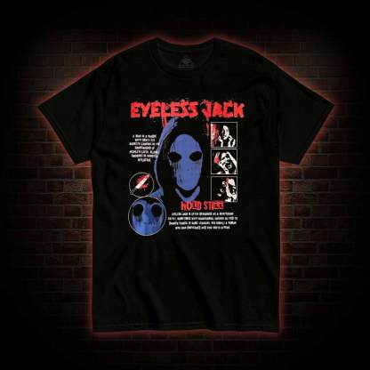 A Man in a Hoodie with Empty Eye Sockets T-shirt