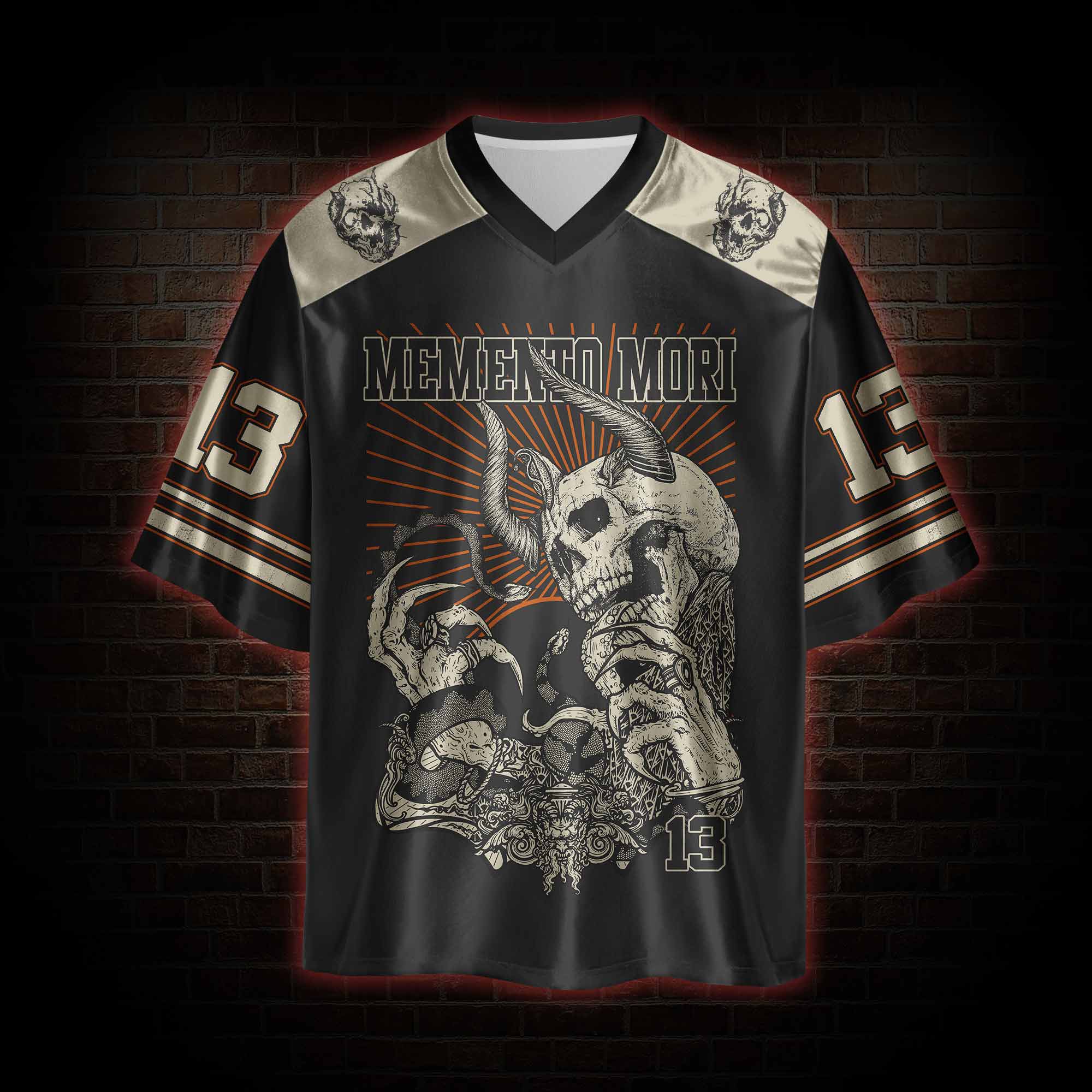 Memento Mori Horror Oversized Jersey