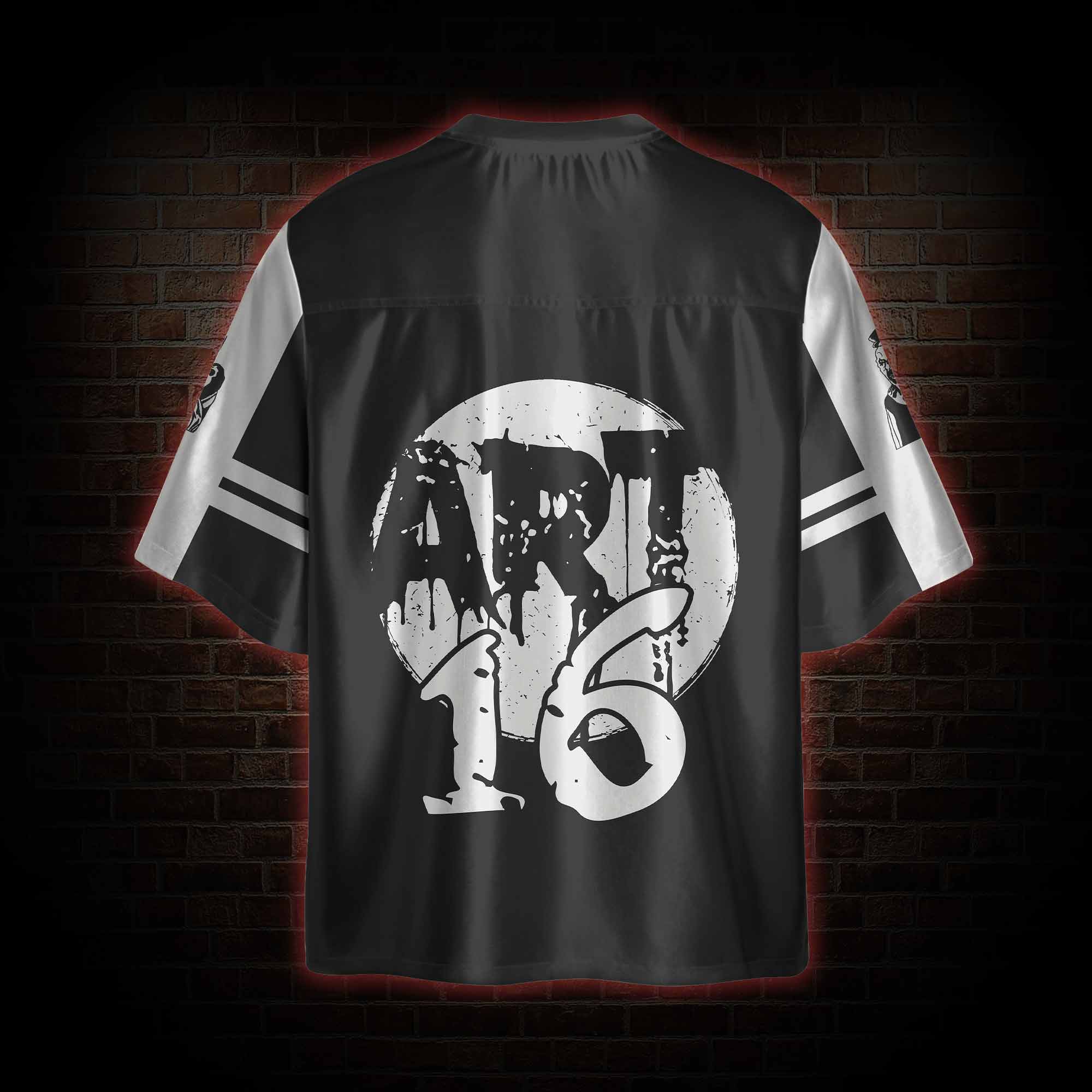 Warning Chaos Violence Bloodshed Oversized Jersey