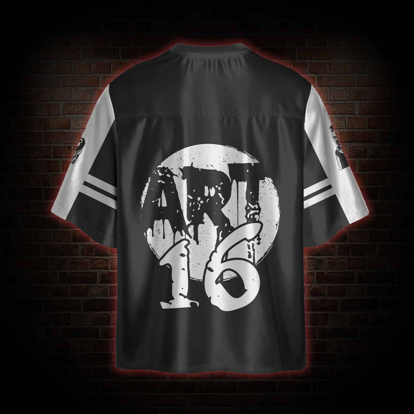 Warning Chaos Violence Bloodshed Oversized Jersey