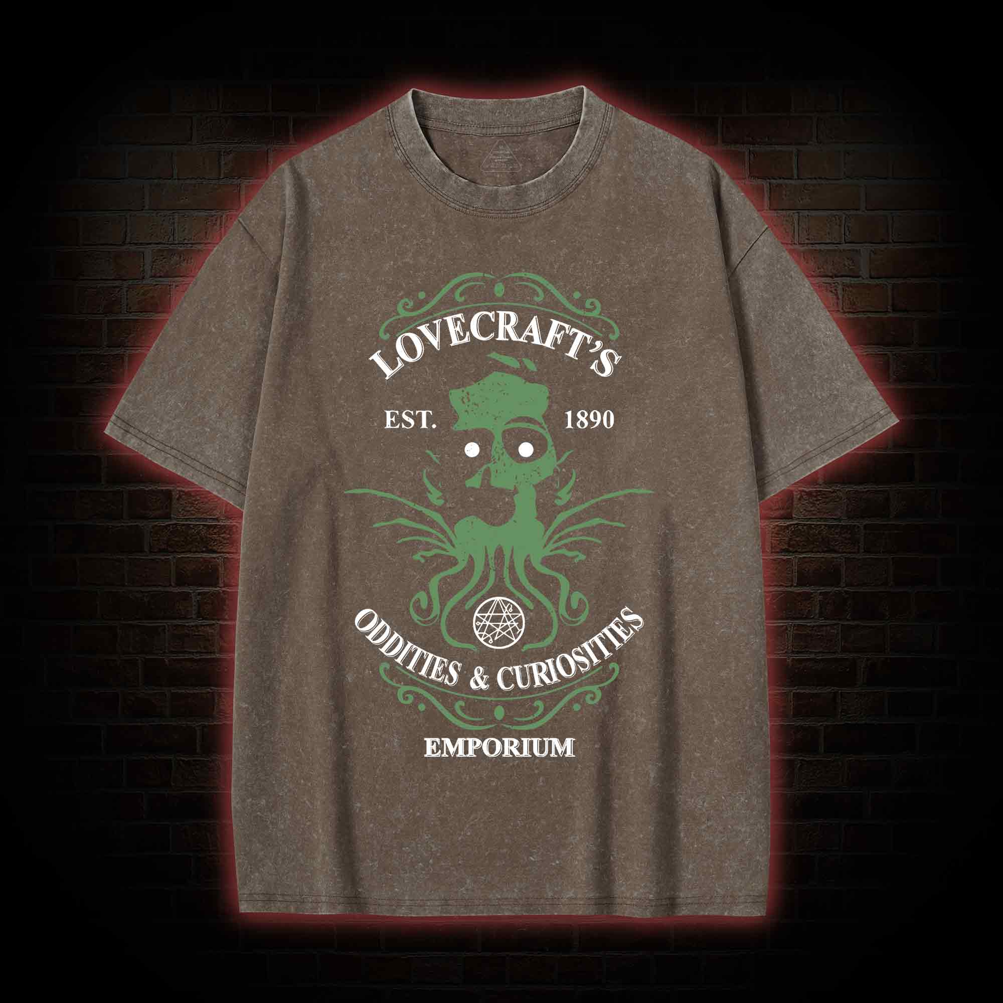 H. P. Lovecraft's Emporium Washed T-shirt
