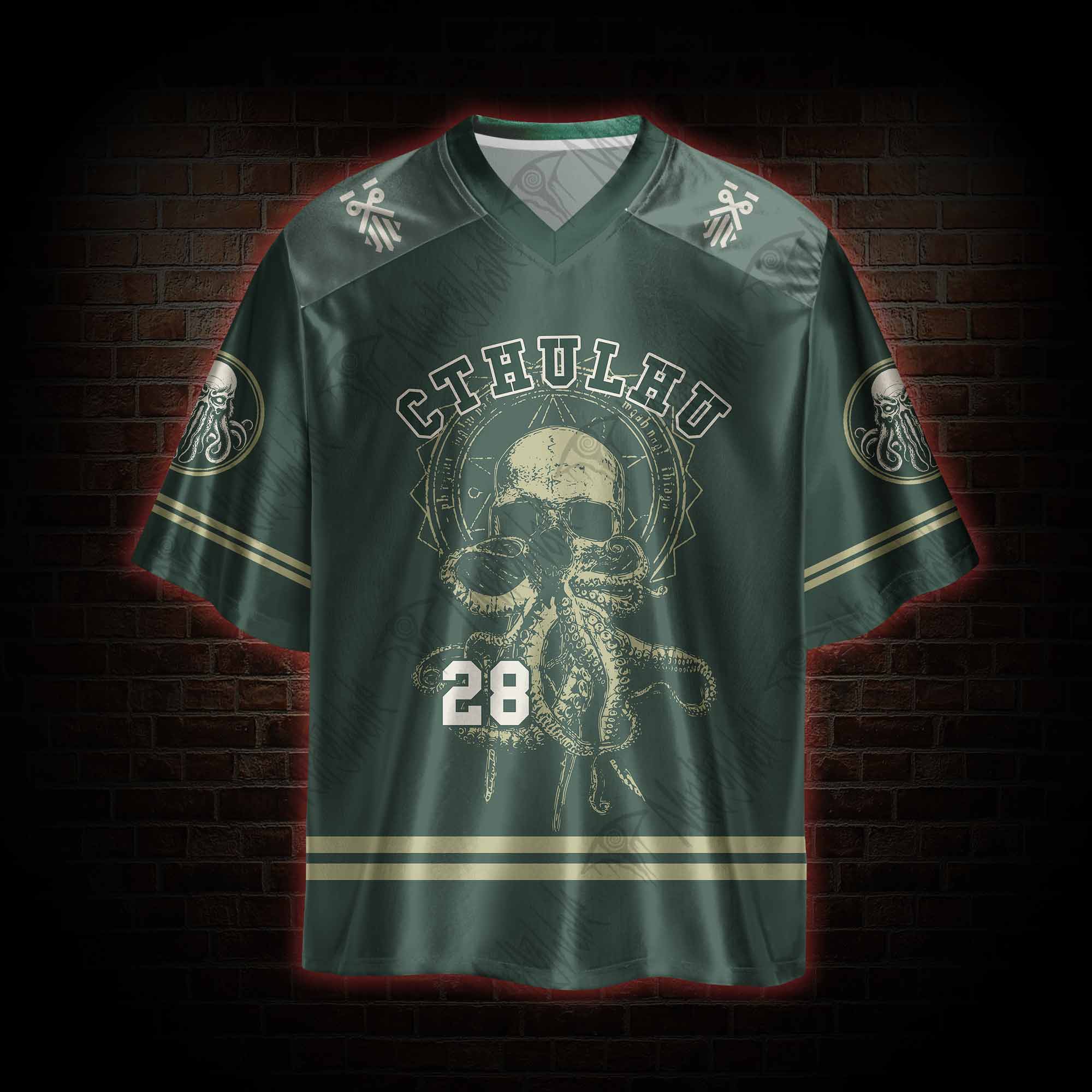 Cthulhu Vintage Oversized Jersey