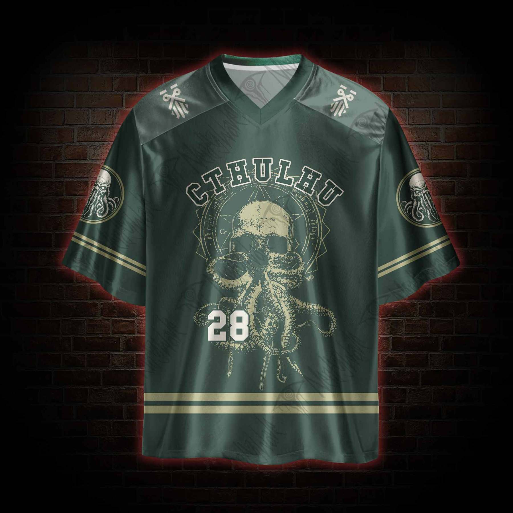 Cthulhu Vintage Oversized Jersey