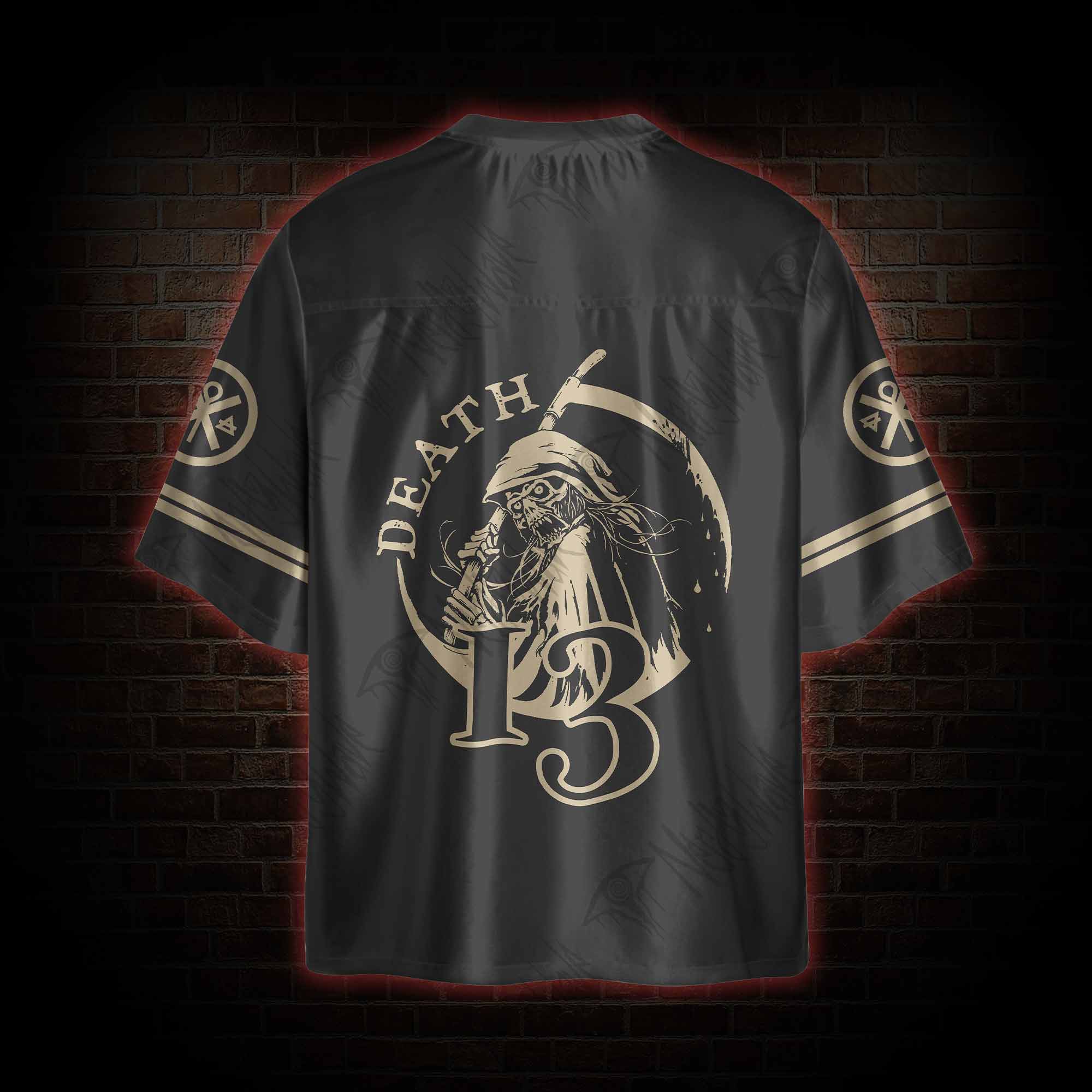 Death in Cloak Tarot Card Oversized Jersey