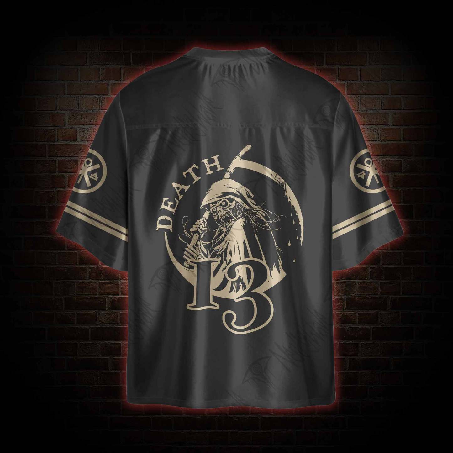 Death in Cloak Tarot Card Oversized Jersey