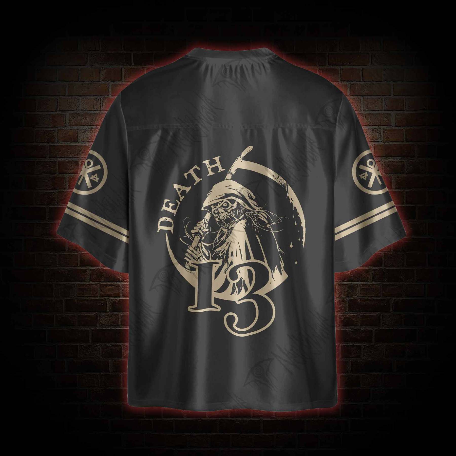 Death in Cloak Tarot Card Oversized Jersey