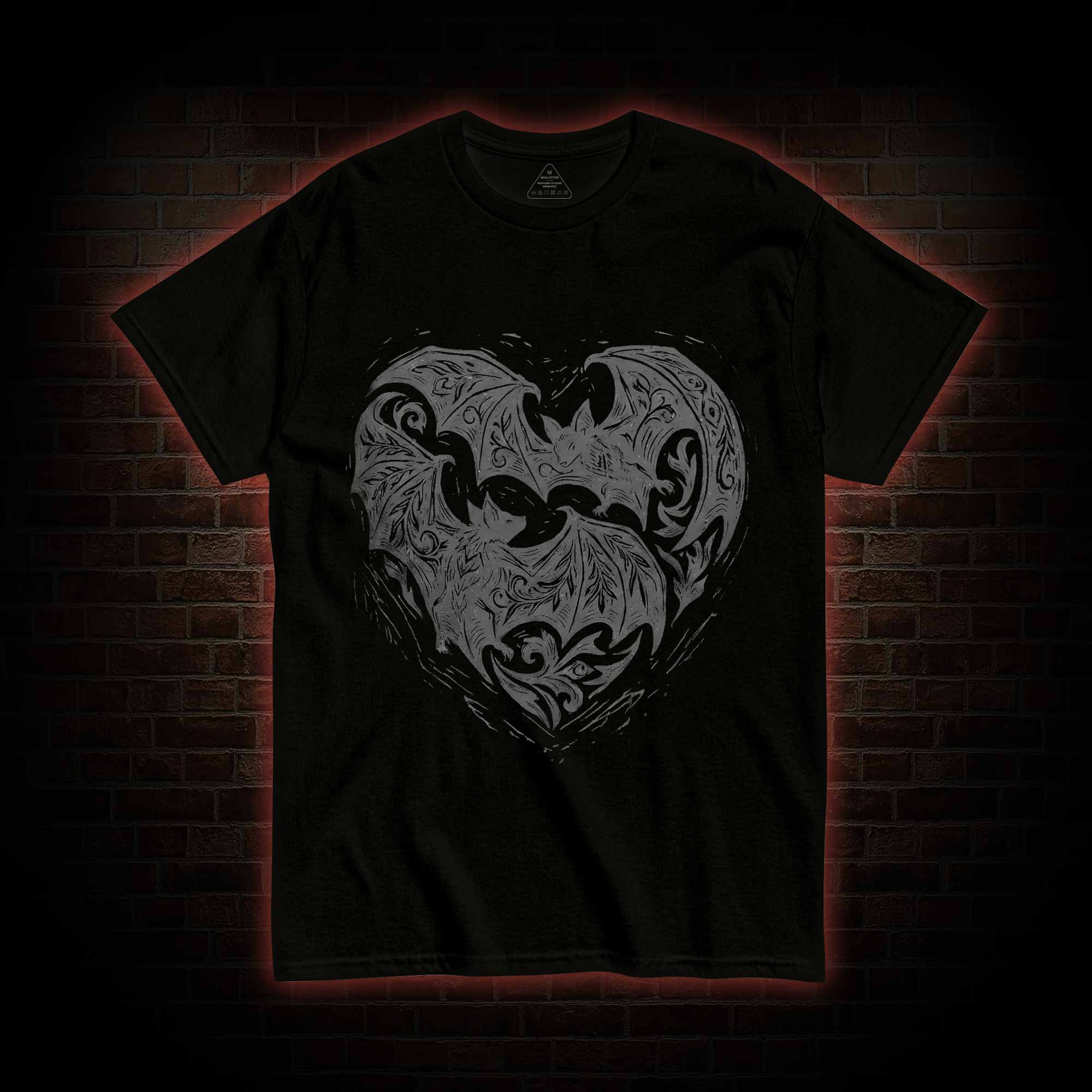 Vampire Bat Heart T-shirt