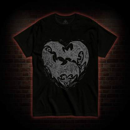 Vampire Bat Heart T-shirt