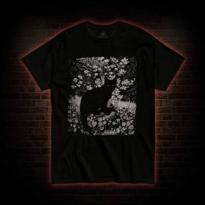 Vintage Black Cat T-shirt