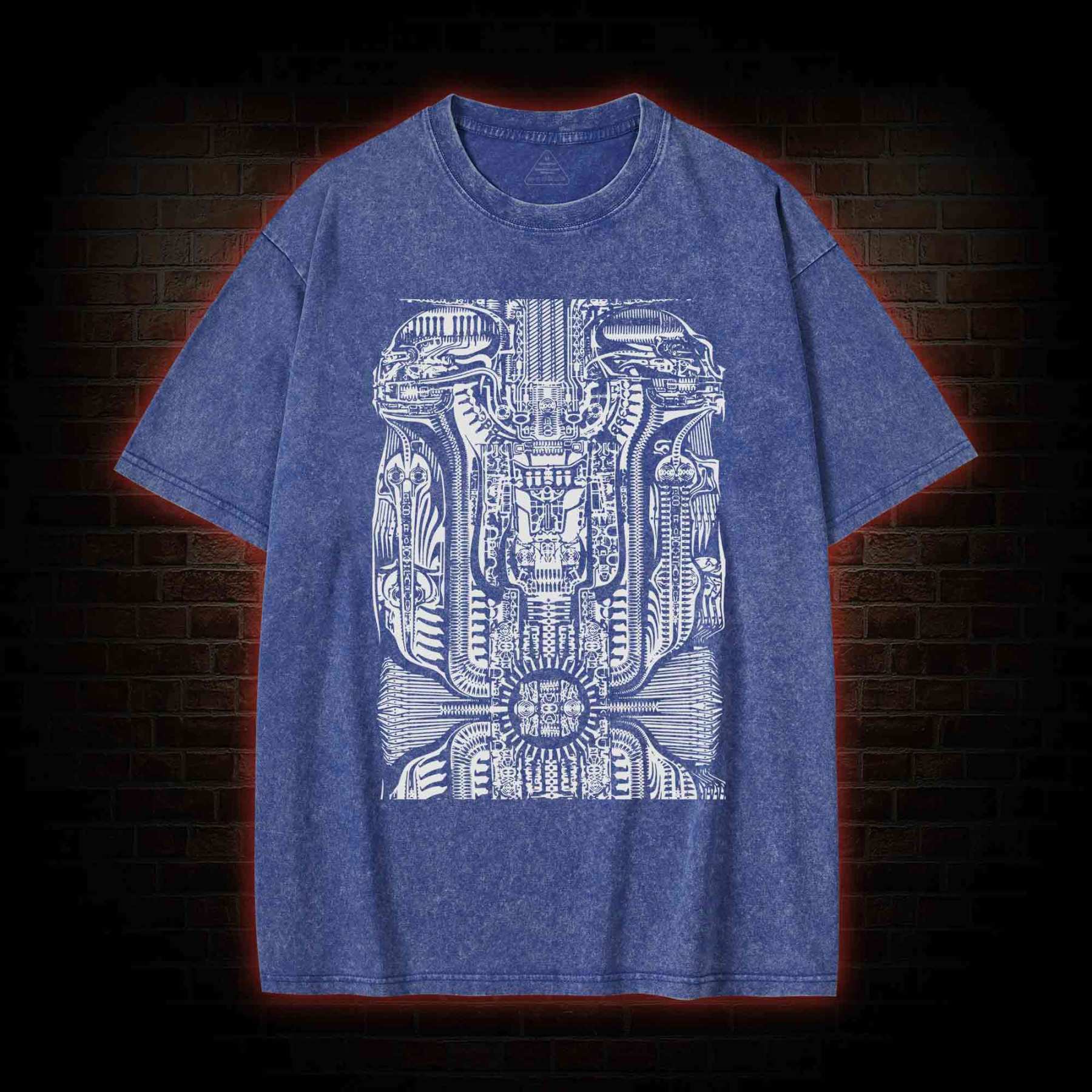 H.R. Giger Tarot Design Washed T-shirt