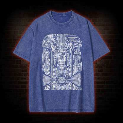 H.R. Giger Tarot Design Washed T-shirt