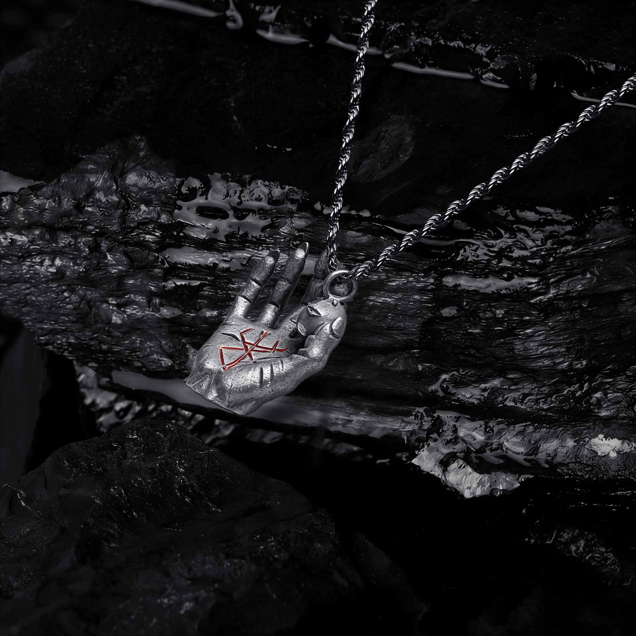 Hand of God Sculptural Necklace