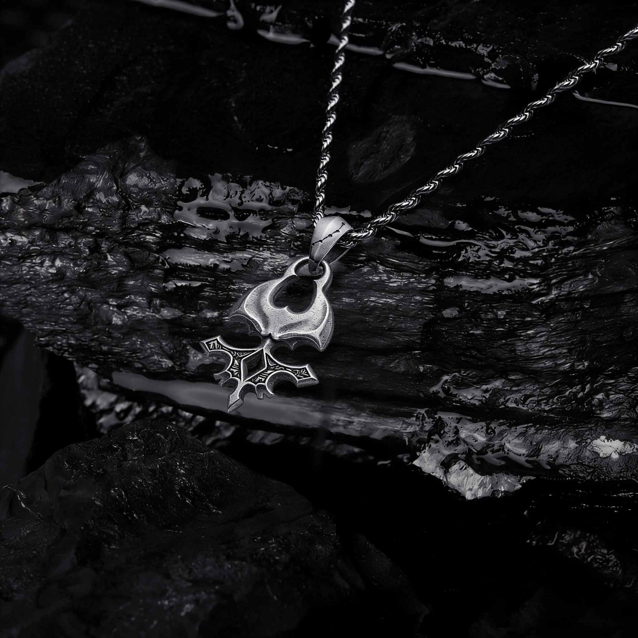 Reaper Skull Sculptural Necklace