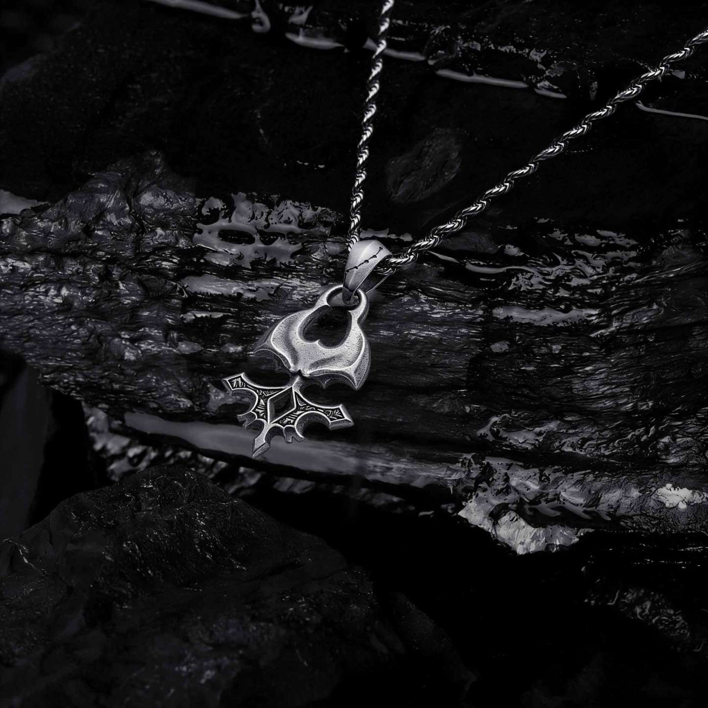 Reaper Skull Sculptural Necklace