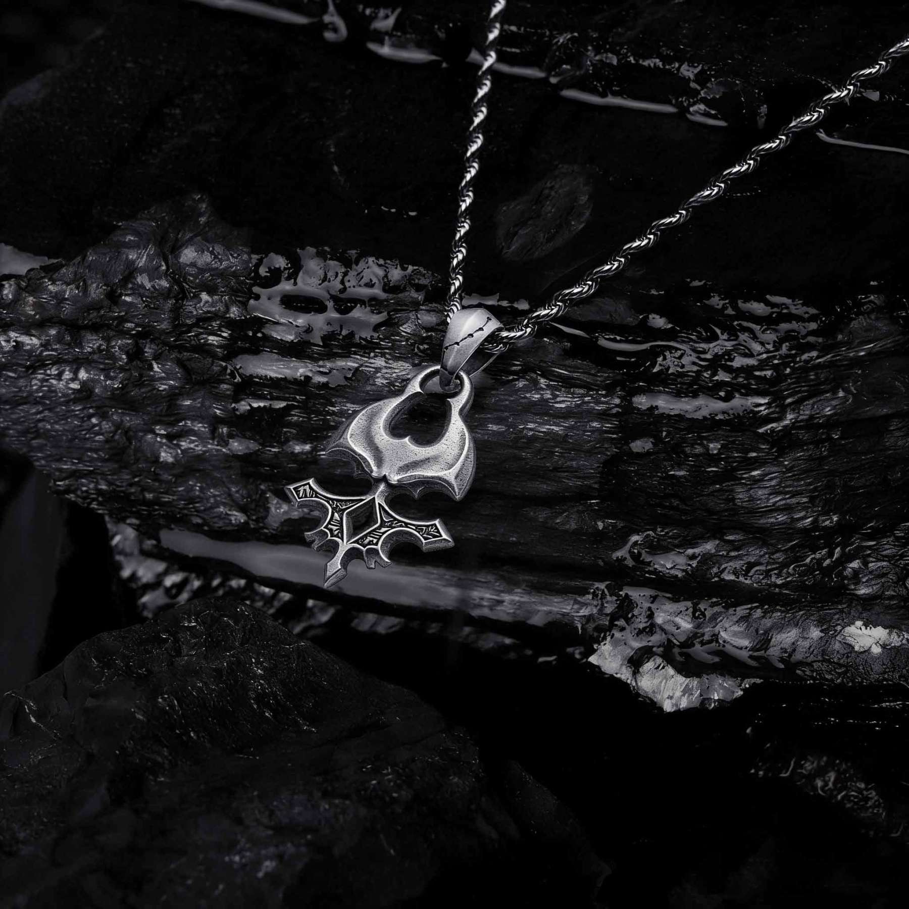 Reaper Skull Sculptural Necklace