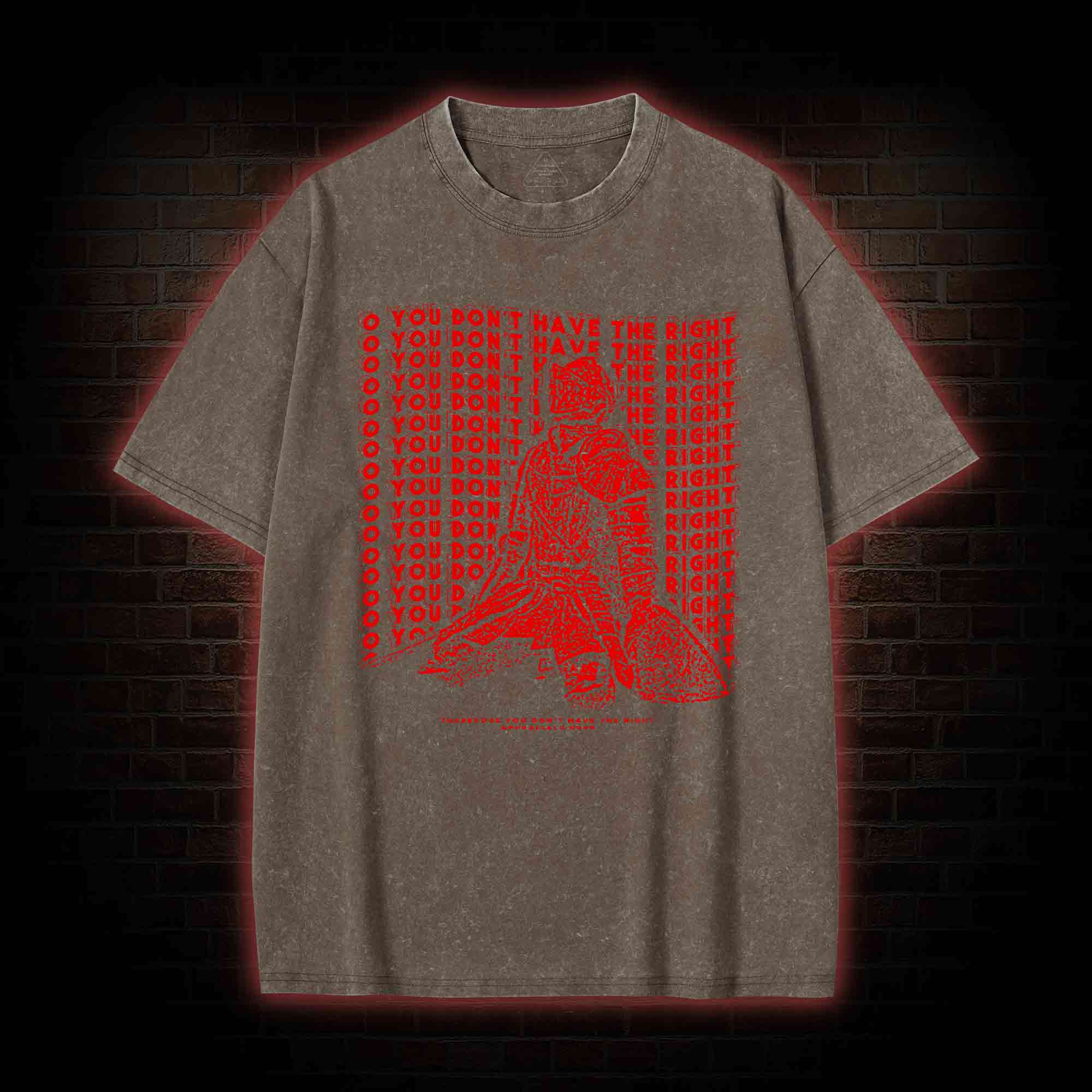 You Don't Have the Right Washed T-shirt