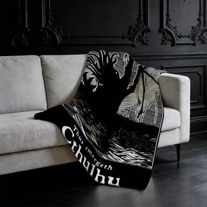 Thus Emergeth Cthulhu Flannel Blanket