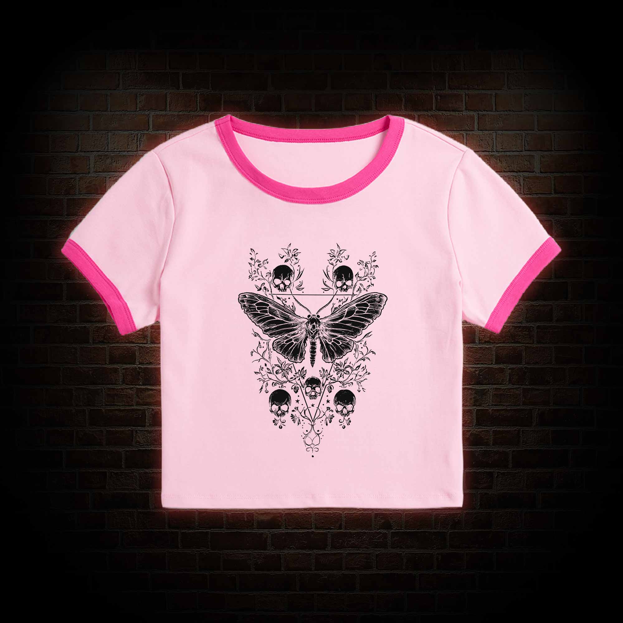 Skull Moth Baby Tee
