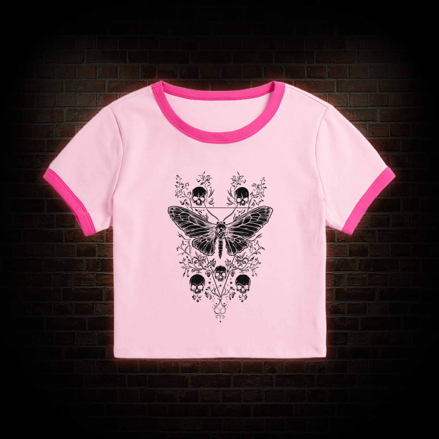 Skull Moth Baby Tee
