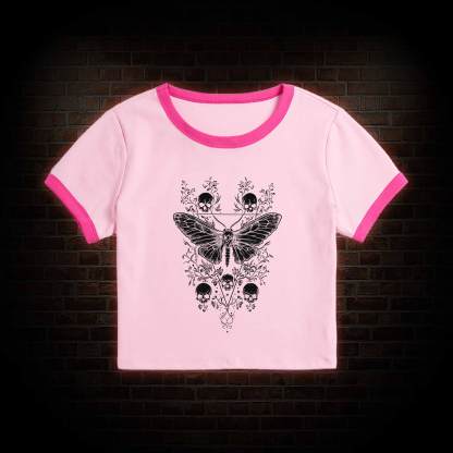 Skull Moth Baby Tee