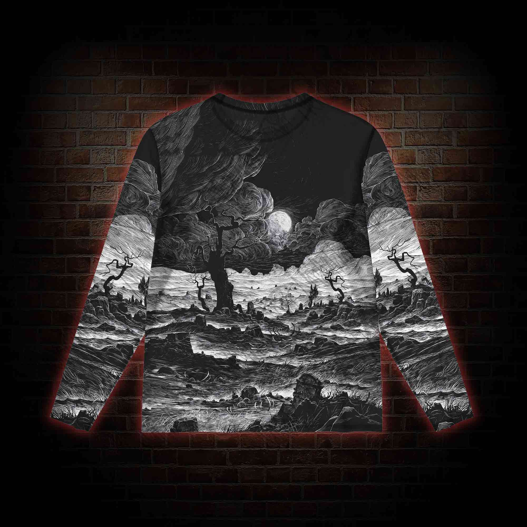 Doomsday, Death and Deadwood Mesh Long Sleeve Top