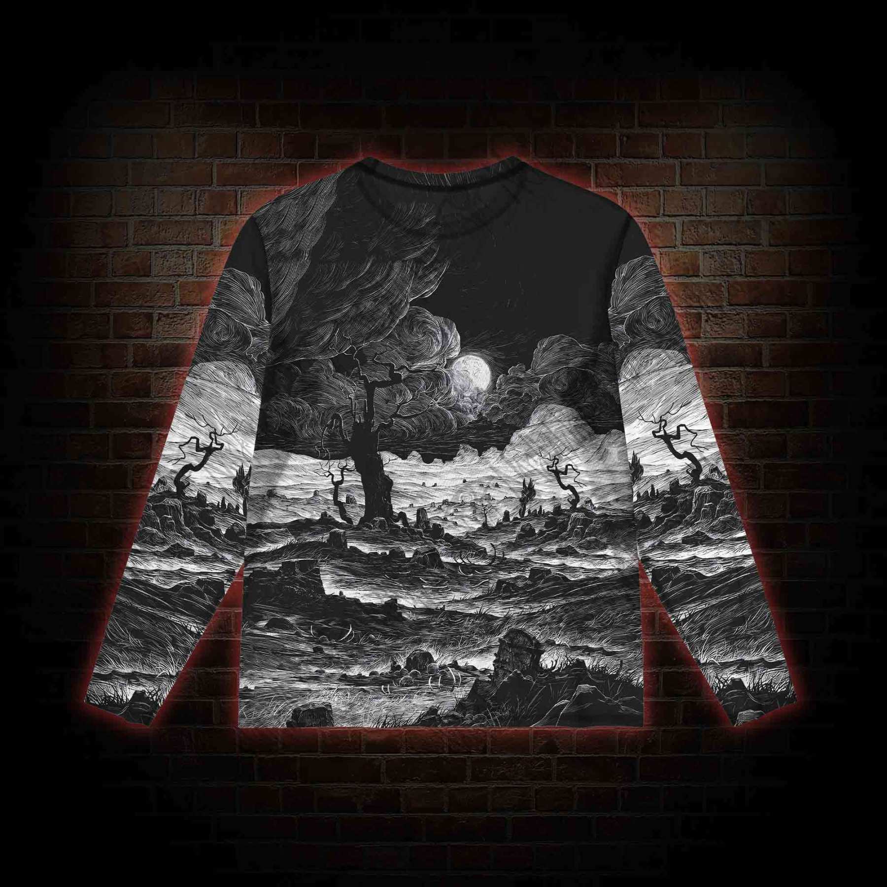 Doomsday, Death and Deadwood Mesh Long Sleeve Top