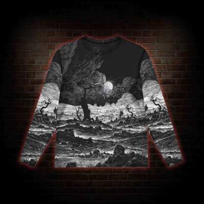Doomsday, Death and Deadwood Mesh Long Sleeve Top