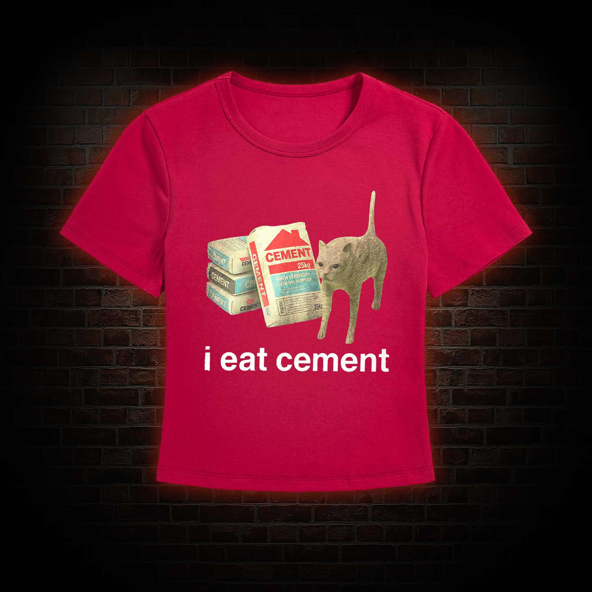 I Eat Cement Slim Fit T-Shirt