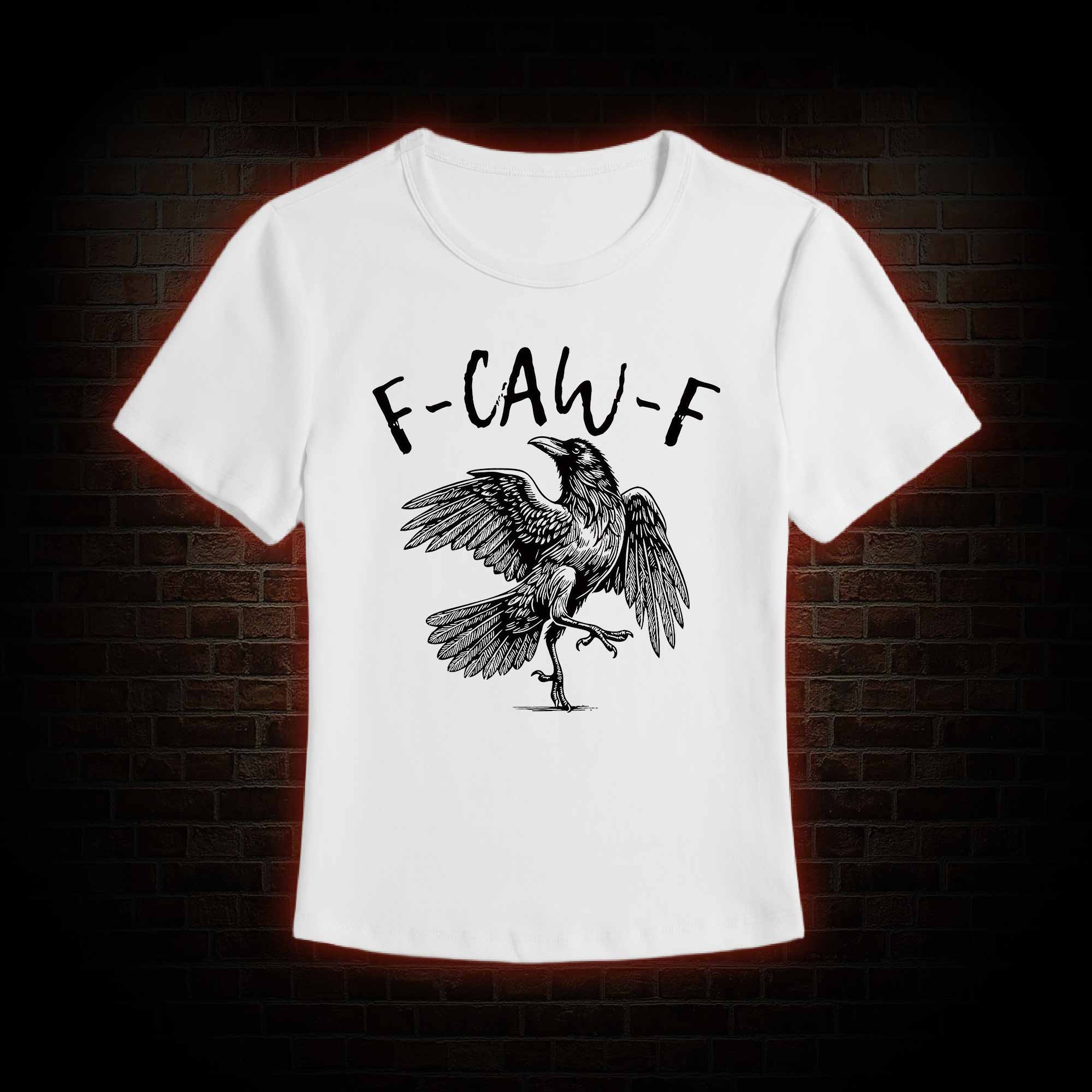 F-caw-f Funny Slim Fit T-Shirt