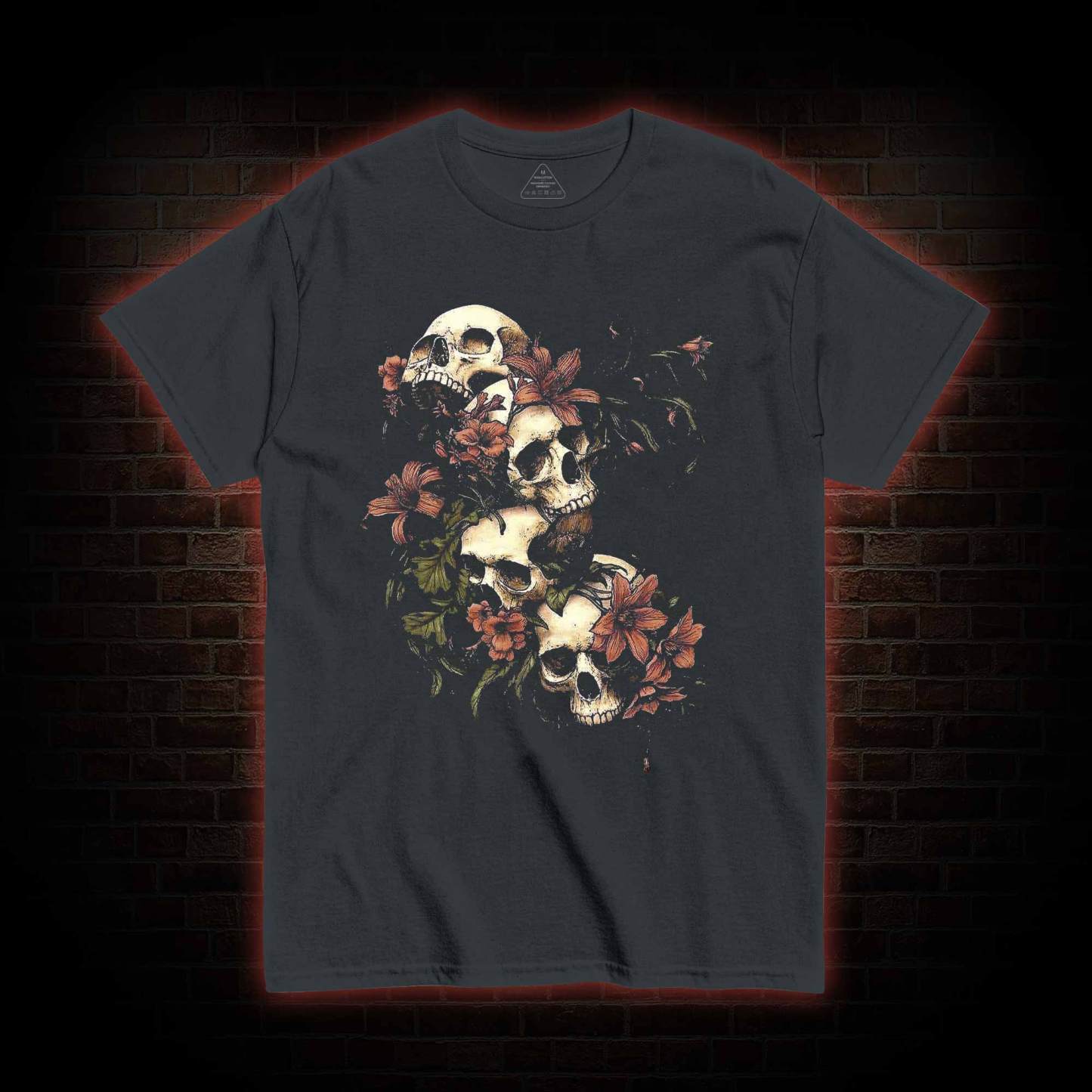 Gothic Botanical Skeleton T-shirt