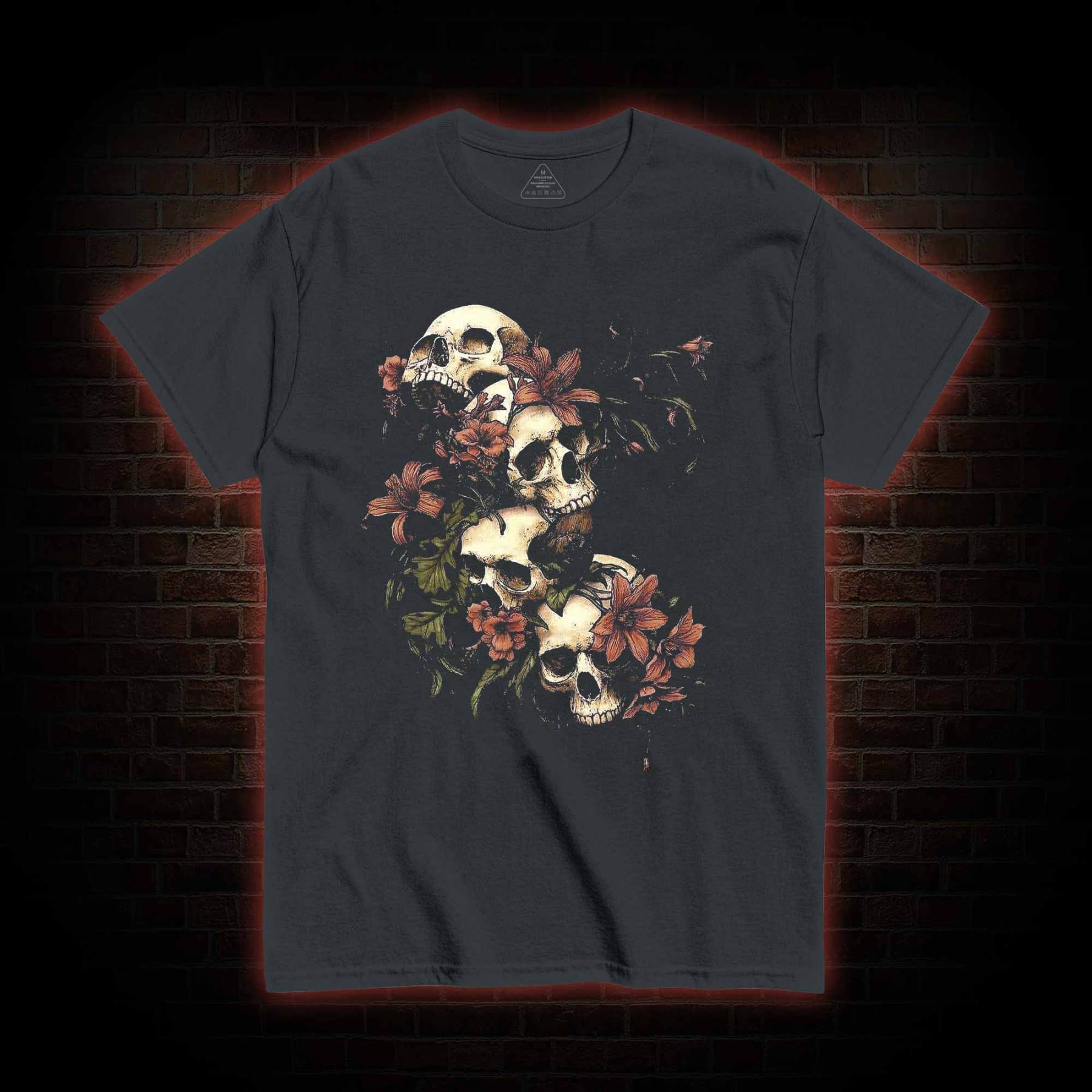 Gothic Botanical Skeleton T-shirt