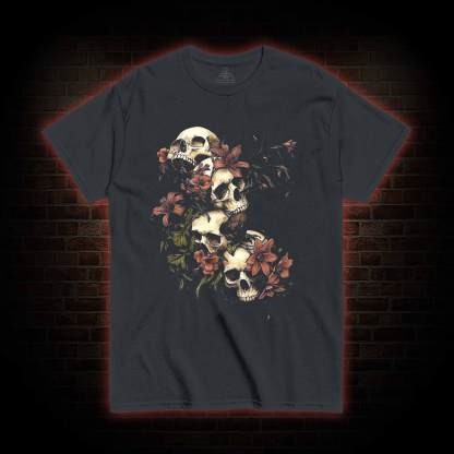 Gothic Botanical Skeleton T-shirt