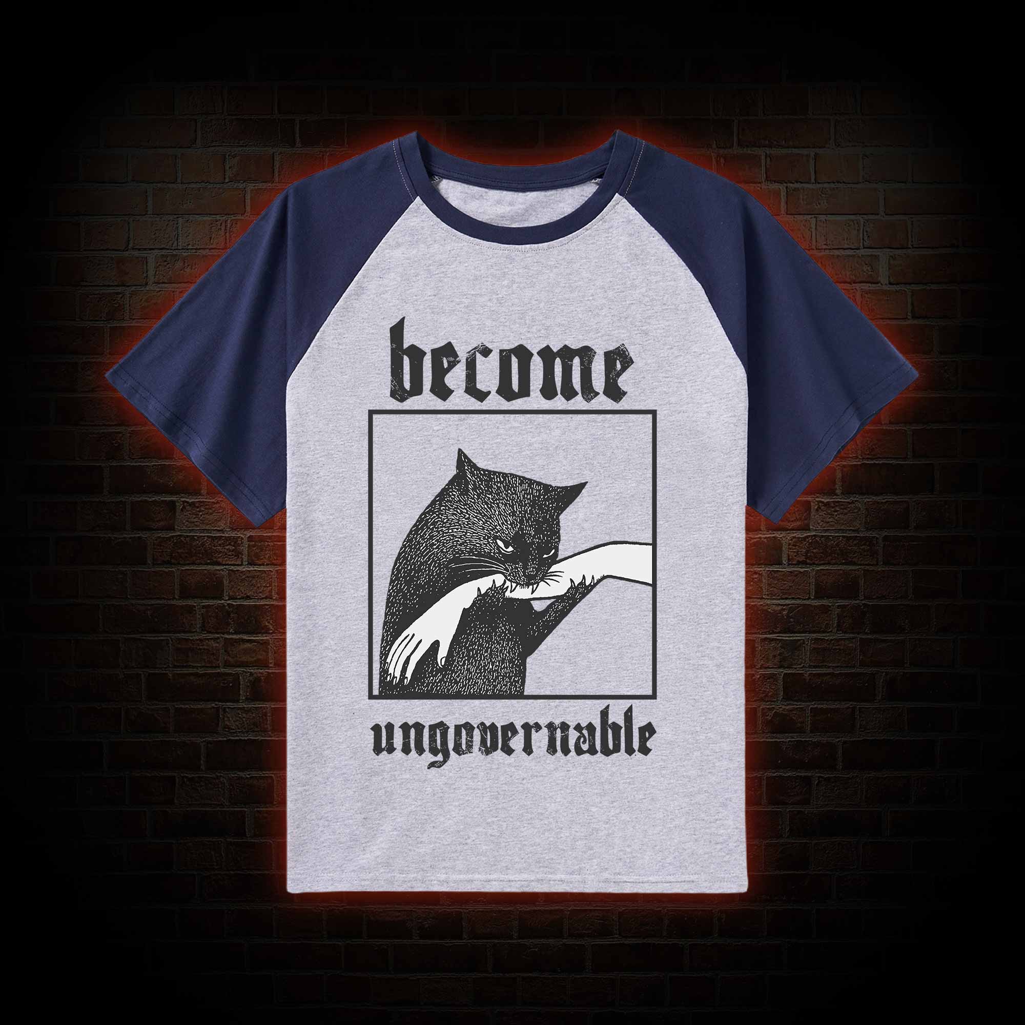 Silly Cats Raglan T-shirt