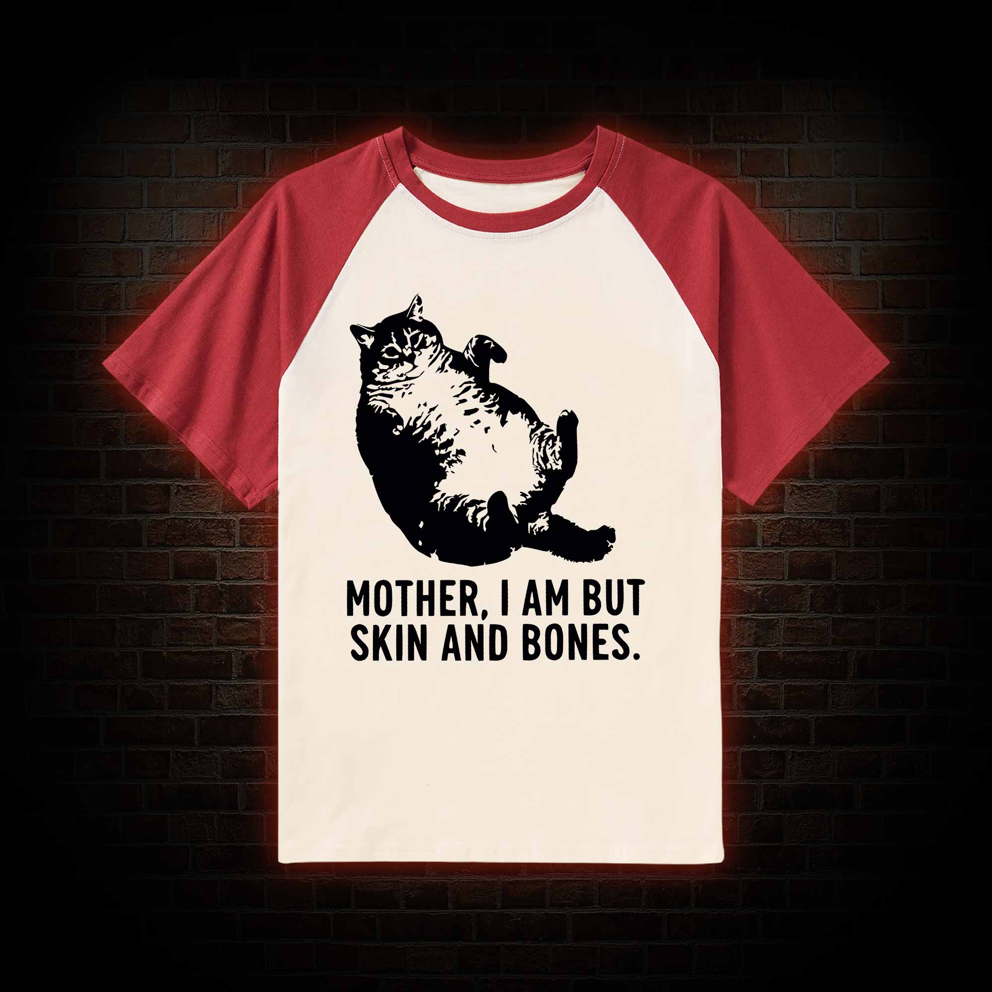 Mother I Am but Skin and Bones Raglan T-shirt