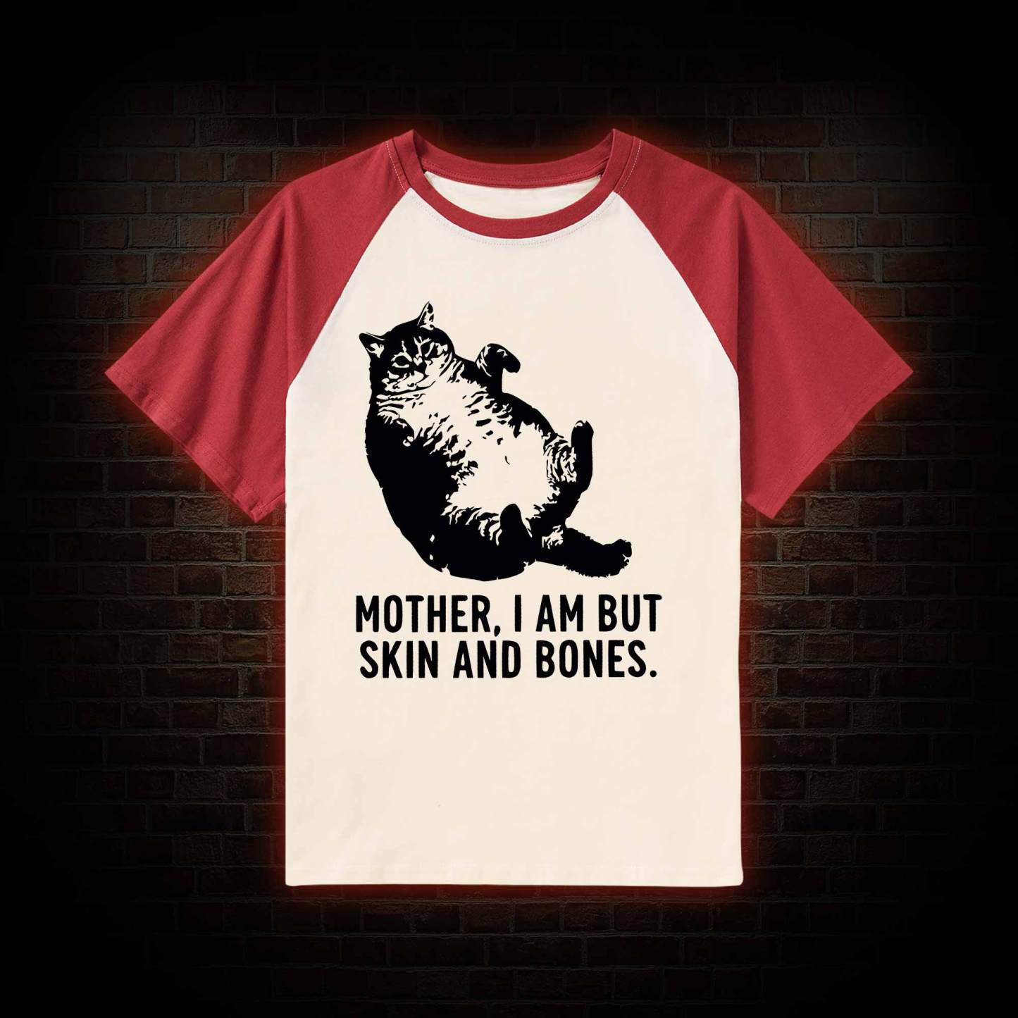 Mother I Am but Skin and Bones Raglan T-shirt