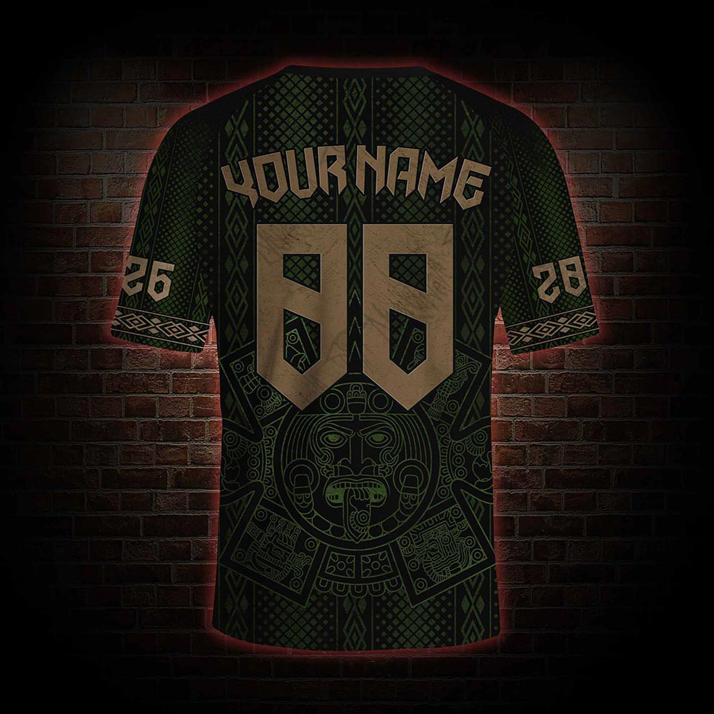 Personalized Mexcio Aztec Football Jersey