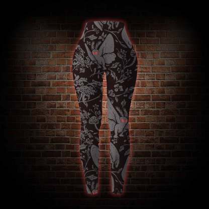 Mothman in the Jungle Women's Tight-Fitting Pants