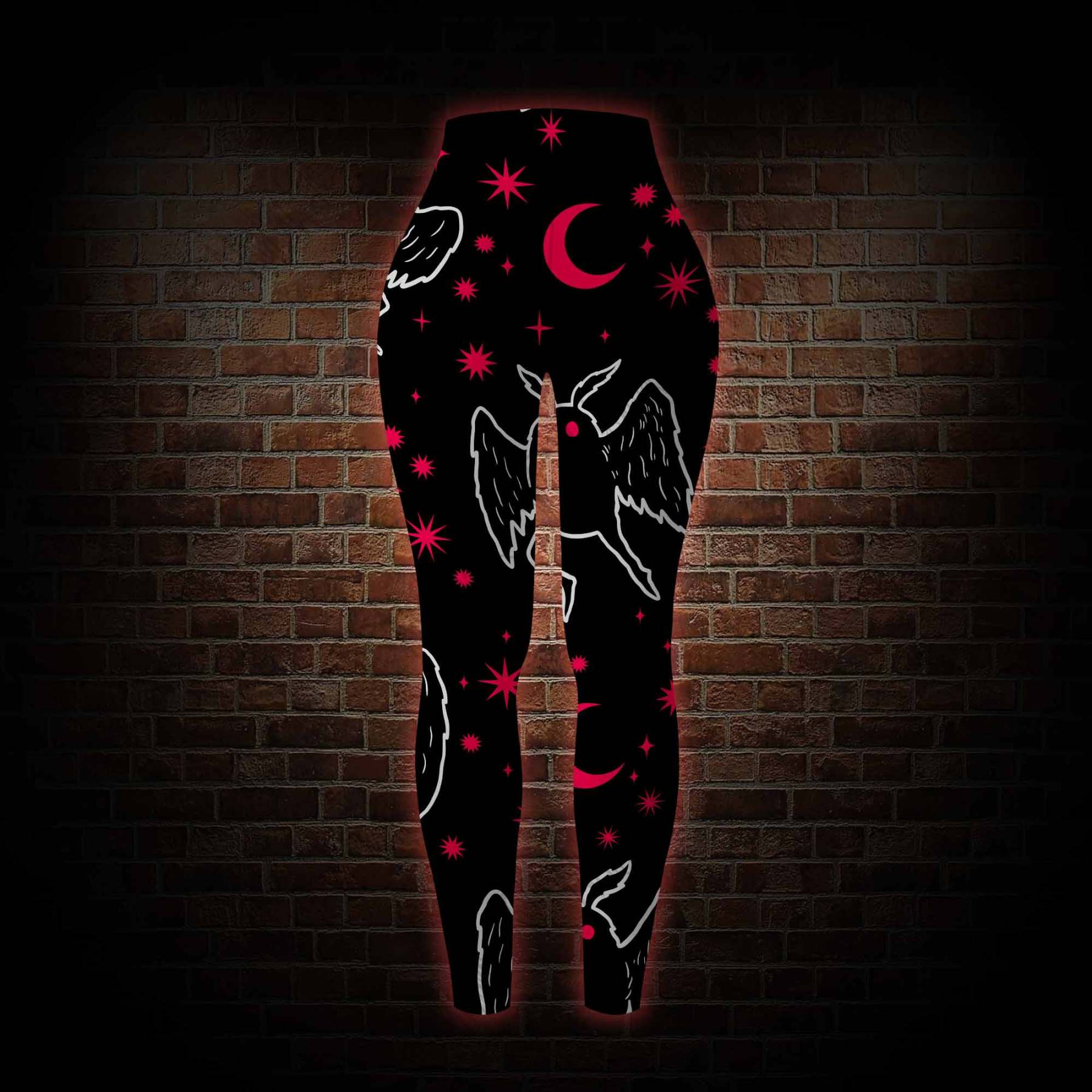 Mothman Night Women's Tight-Fitting Pants