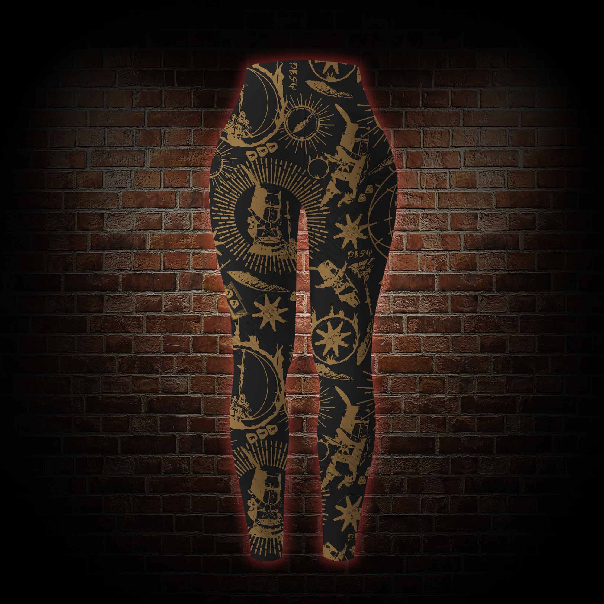 Retro Praise the Sun Women's Tight-Fitting Pants