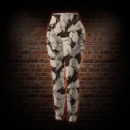 Black Death Women's Tight-Fitting Pants