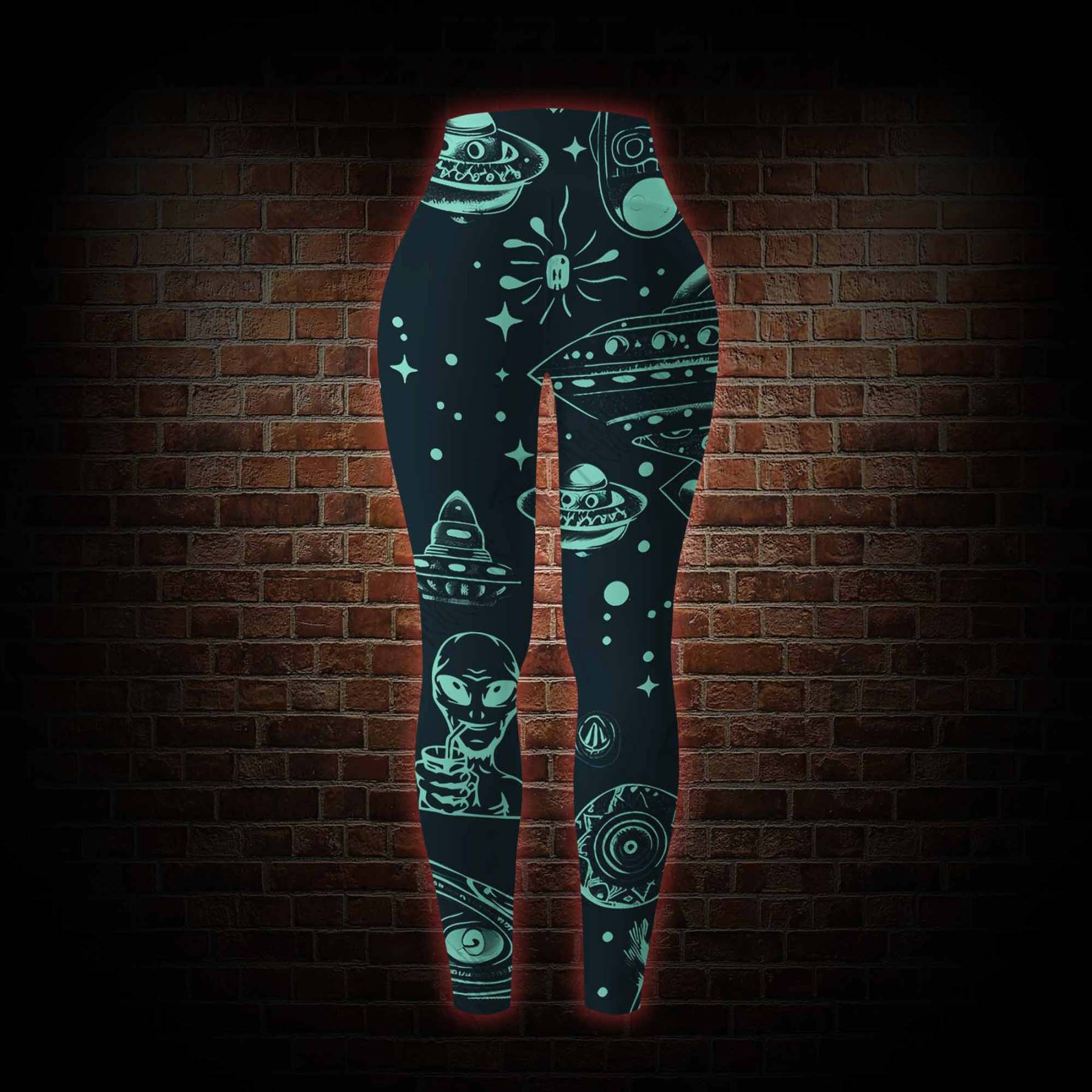 Outer Space Women's Tight-Fitting Pants