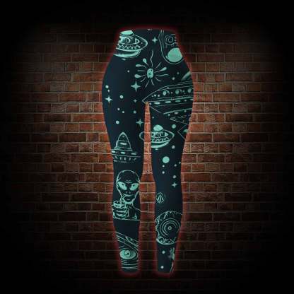 Outer Space Women's Tight-Fitting Pants