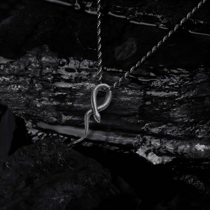 Gothic Snake Sculptural Necklace