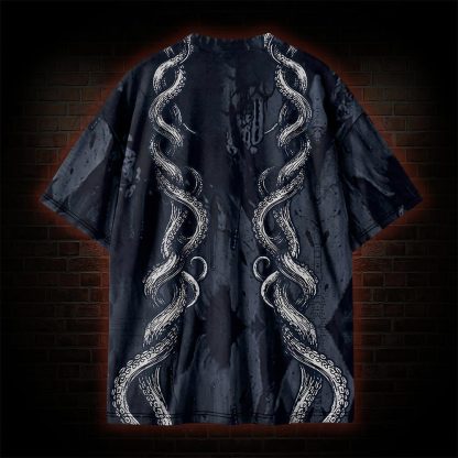Retro Cthulhu Occult Graphic T-shirt
