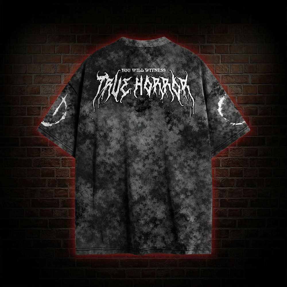 Retro True Horror Graphic T-shirt