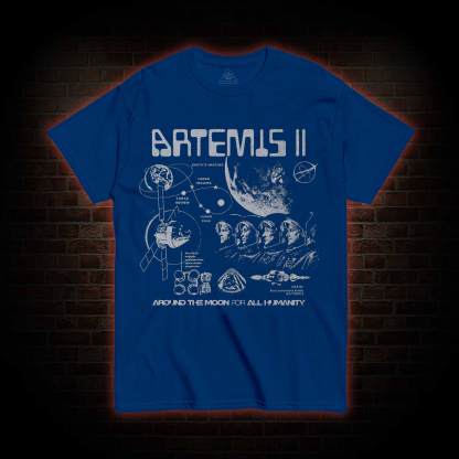 Around the Moon for All Humanity T-shirt