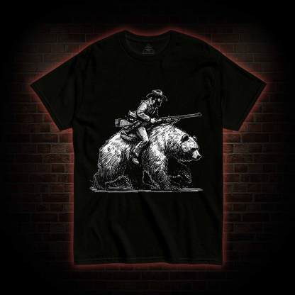 Cowboy Riding a Bear T-shirt