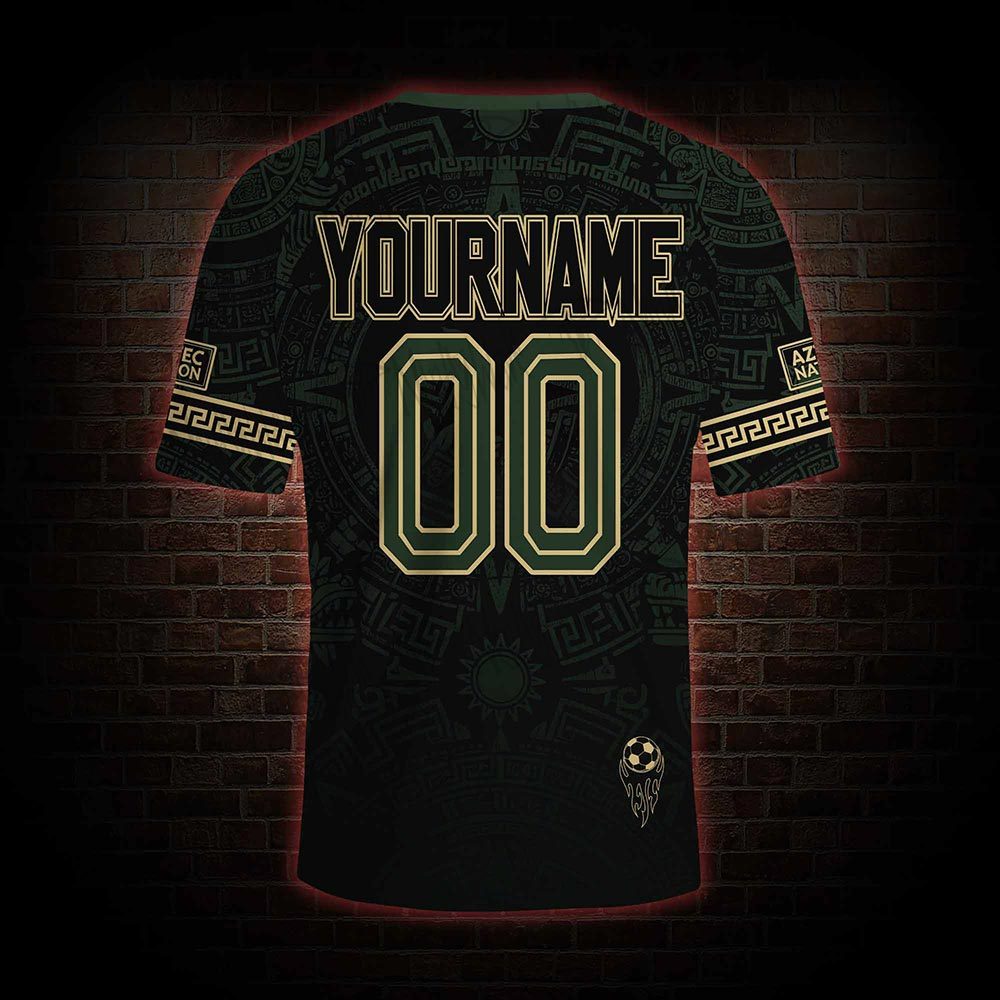 Personalized Mexico Sun God Football Jersey